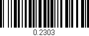 Código de barras (EAN, GTIN, SKU, ISBN): '0.2303'