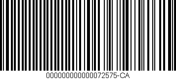 Código de barras (EAN, GTIN, SKU, ISBN): '000000000000072575-CA'