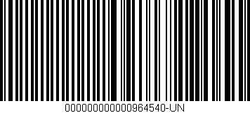 Código de barras (EAN, GTIN, SKU, ISBN): '000000000000964540-UN'