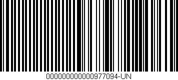 Código de barras (EAN, GTIN, SKU, ISBN): '000000000000977094-UN'