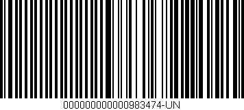 Código de barras (EAN, GTIN, SKU, ISBN): '000000000000983474-UN'