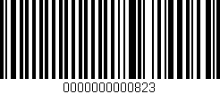 Código de barras (EAN, GTIN, SKU, ISBN): '0000000000823'