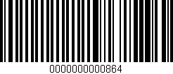 Código de barras (EAN, GTIN, SKU, ISBN): '0000000000864'