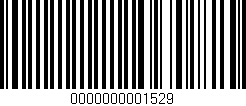 Código de barras (EAN, GTIN, SKU, ISBN): '0000000001529'