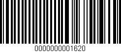 Código de barras (EAN, GTIN, SKU, ISBN): '0000000001620'