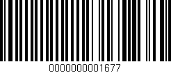 Código de barras (EAN, GTIN, SKU, ISBN): '0000000001677'