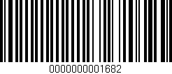 Código de barras (EAN, GTIN, SKU, ISBN): '0000000001682'