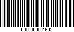 Código de barras (EAN, GTIN, SKU, ISBN): '0000000001693'