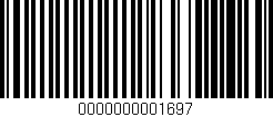 Código de barras (EAN, GTIN, SKU, ISBN): '0000000001697'