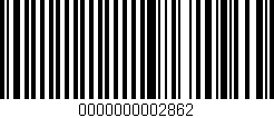 Código de barras (EAN, GTIN, SKU, ISBN): '0000000002862'