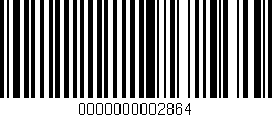 Código de barras (EAN, GTIN, SKU, ISBN): '0000000002864'