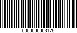 Código de barras (EAN, GTIN, SKU, ISBN): '0000000003179'