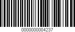 Código de barras (EAN, GTIN, SKU, ISBN): '0000000004237'