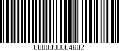 Código de barras (EAN, GTIN, SKU, ISBN): '0000000004602'