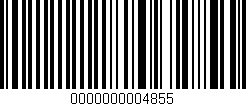 Código de barras (EAN, GTIN, SKU, ISBN): '0000000004855'