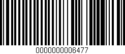 Código de barras (EAN, GTIN, SKU, ISBN): '0000000006477'