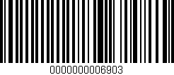 Código de barras (EAN, GTIN, SKU, ISBN): '0000000006903'