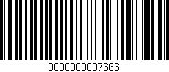 Código de barras (EAN, GTIN, SKU, ISBN): '0000000007666'