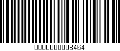 Código de barras (EAN, GTIN, SKU, ISBN): '0000000008464'