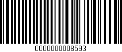 Código de barras (EAN, GTIN, SKU, ISBN): '0000000008593'