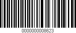 Código de barras (EAN, GTIN, SKU, ISBN): '0000000008623'