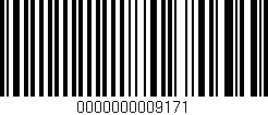 Código de barras (EAN, GTIN, SKU, ISBN): '0000000009171'