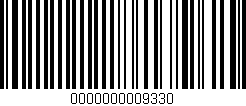 Código de barras (EAN, GTIN, SKU, ISBN): '0000000009330'