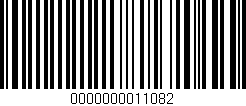 Código de barras (EAN, GTIN, SKU, ISBN): '0000000011082'