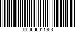 Código de barras (EAN, GTIN, SKU, ISBN): '0000000011686'