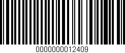 Código de barras (EAN, GTIN, SKU, ISBN): '0000000012409'