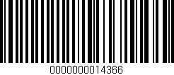 Código de barras (EAN, GTIN, SKU, ISBN): '0000000014366'
