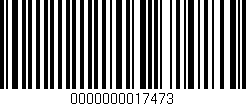 Código de barras (EAN, GTIN, SKU, ISBN): '0000000017473'