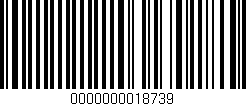 Código de barras (EAN, GTIN, SKU, ISBN): '0000000018739'