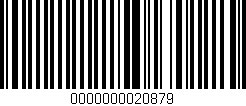 Código de barras (EAN, GTIN, SKU, ISBN): '0000000020879'