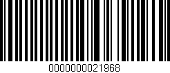 Código de barras (EAN, GTIN, SKU, ISBN): '0000000021968'
