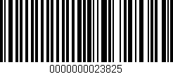 Código de barras (EAN, GTIN, SKU, ISBN): '0000000023825'