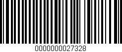 Código de barras (EAN, GTIN, SKU, ISBN): '0000000027328'