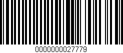 Código de barras (EAN, GTIN, SKU, ISBN): '0000000027779'