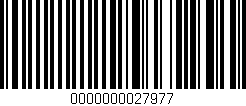 Código de barras (EAN, GTIN, SKU, ISBN): '0000000027977'