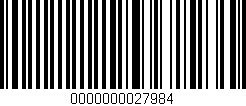 Código de barras (EAN, GTIN, SKU, ISBN): '0000000027984'