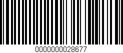 Código de barras (EAN, GTIN, SKU, ISBN): '0000000028677'