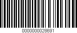 Código de barras (EAN, GTIN, SKU, ISBN): '0000000028691'