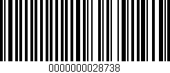 Código de barras (EAN, GTIN, SKU, ISBN): '0000000028738'