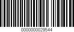 Código de barras (EAN, GTIN, SKU, ISBN): '0000000029544'
