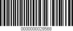 Código de barras (EAN, GTIN, SKU, ISBN): '0000000029568'