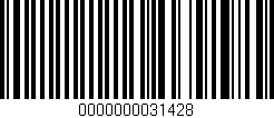 Código de barras (EAN, GTIN, SKU, ISBN): '0000000031428'