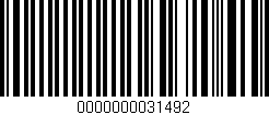Código de barras (EAN, GTIN, SKU, ISBN): '0000000031492'
