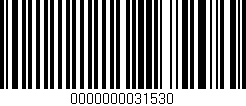 Código de barras (EAN, GTIN, SKU, ISBN): '0000000031530'