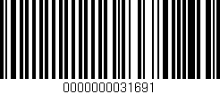 Código de barras (EAN, GTIN, SKU, ISBN): '0000000031691'