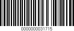 Código de barras (EAN, GTIN, SKU, ISBN): '0000000031715'